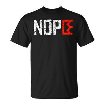 No Kings Nope Protest Sign Horizontal T-Shirt - Thegiftio UK