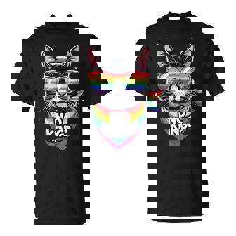 No Kings Pride Cat T-Shirt - Monsterry