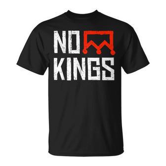 No Kings Protest Sign T-Shirt - Thegiftio UK