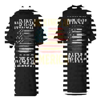 No Kings Vintage Patriotic Freedom Liberty Usa Liberty T-Shirt | Mazezy