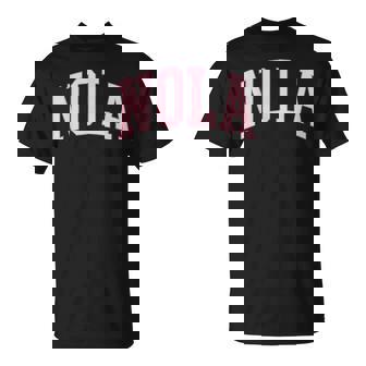 Nola Cute Pink Preppy New Orleans Girls T-Shirt | Mazezy