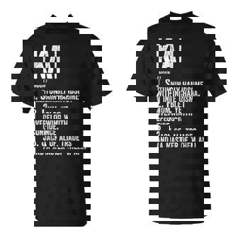 Nombre Camisa Kai Definition Nombre Personalizado Divertido Camiseta unisex - Regaloses