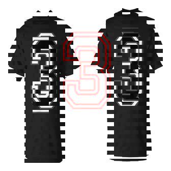 Number Numero Nummer 3 Three 3番 Tシャツ - Kawaiitshirt
