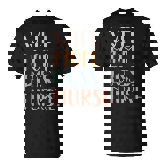 Nurse Wife Mom Boss Retro Nurse Nursing Rn Lpn T-Shirt - Thegiftio