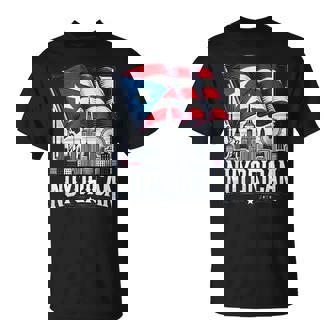 Nuyorican New York City Puerto Rican Flag Backdrop Boricua T-Shirt - Thegiftio