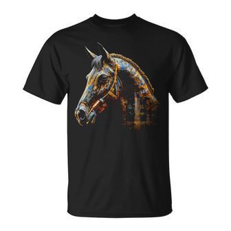 Obra De Arte De Caballo Caballo Animal Camiseta unisex - Regaloses