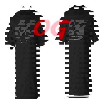 Og Graphic Bold Red Brush Style T-Shirt | Mazezy