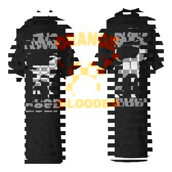 Orange Blooded Tennessee Hound Dog Native Home Tn Pride T-Shirt - Monsterry