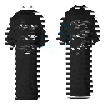 Orcas Killer Whale Pod Group グラフィック Tシャツ - Kawaiitshirt