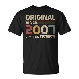 Original 2007 Cadeau Anniversaire 18 Ans Pour Garçons Filles T-Shirt - Cadeauxyz