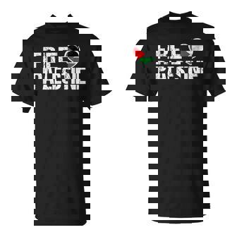 Palestina Bandera Corazón Free Palestine Camiseta unisex - Regaloses