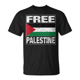 Palestina Bandera Palestina Free Palestine Gaza Cuello Camiseta unisex - Regaloses