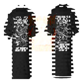 Panda De Basura Divertido Mapache De Heavy Metal In Mangas Camiseta unisex - Regaloses