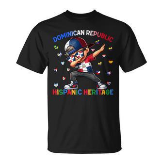 Hispanic Heritage Month Dominican Republic Flag Boys T-Shirt - Monsterry