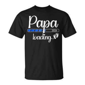 Papa 2026 Loading 2026 Bald Papa 2026 Werdender Papa 2026 T-Shirt - Geschenkecke