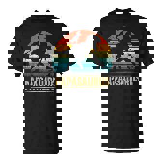 Papa Dinosaur T Rex Papasaurus 2 Niños Día Del Padre Camiseta unisex - Regaloses
