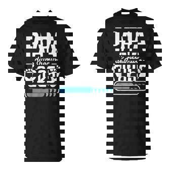 Papa En Cours Annonce Papa De Jumeaux 2025 T-Shirt - Cadeauxyz