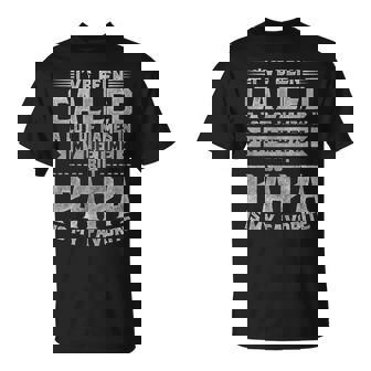 Papa Is My Favorite Name Father's Day Papa T-Shirt - Monsterry
