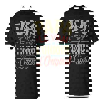 Papa Homme Fete Des Peres Unique Original Papa T-Shirt - Cadeauxyz