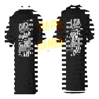 Papa Le Jour Gamer La Nuit T Shirt Geek T-Shirt - Cadeauxyz