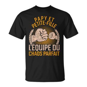 Papy Et Petite-Filleintage Drôle Fête Des Grands-Pères T-Shirt - Cadeauxyz