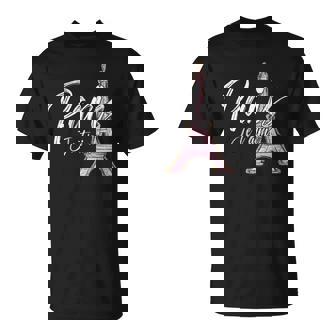 Paris I Love You France Tour Eiffel Mignonouvenir Français T-Shirt - Cadeauxyz