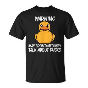 Pato Divertido Para Hombres Y Es Amarillo Pato Agua Pájaro Animal Camiseta unisex - Regaloses