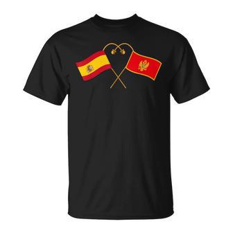 Patrimonio Montenegrino Bandera España Bandera De Montenegro Camiseta unisex - Regaloses