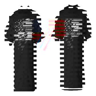 Patriotic Red White Blue Flag Fighter Jets 4Th Of July Usa T-Shirt - Thegiftio UK