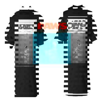 Paws Cat ファニーtシャツ、子猫映画ポスターパロディ Tシャツ - Kawaiitshirt