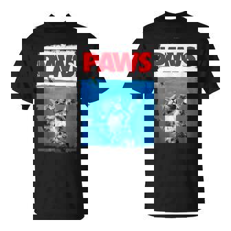 Paws 猫とネズミ トップス かわいい 面白い猫好きのパロディトップ Tシャツ - Kawaiitshirt