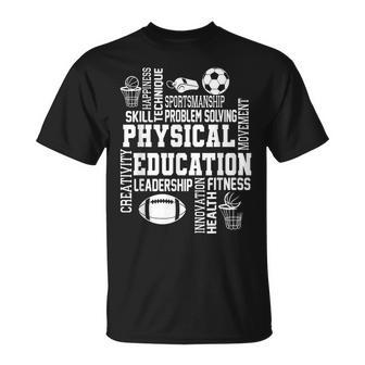 Pe Teacher Team Physical Education Teacher Back To School T-Shirt - Thegiftio UK
