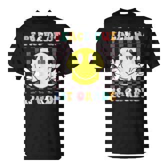 Peace Out First Grade Cute Groovy Last Day Of 1St Grade T-Shirt - Thegiftio