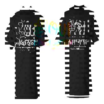 Peace Out Kindergarten Tie Dye Last Day Of School Teacher T-Shirt - Thegiftio UK