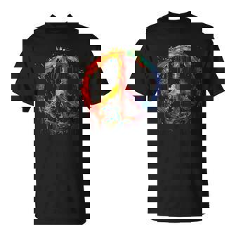 Peace Love Costume Hippieymbole De Paix Années 60 Et 70 T-Shirt - Cadeauxyz