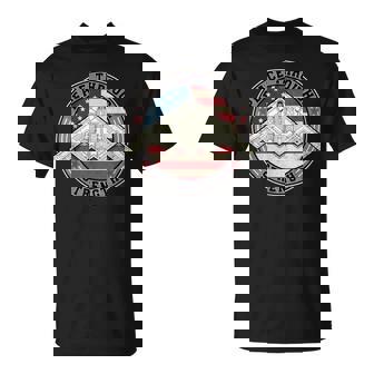 Peace Through Strength Distressed Flag Usa Graphic T-Shirt - Thegiftio UK