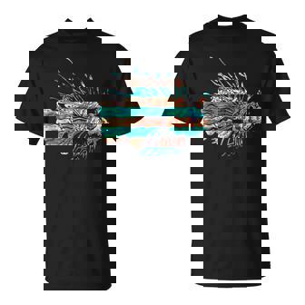 Peces De León Divertido León Peces Buceo Peces Amante Pesca In Mangas Camiseta unisex - Regaloses