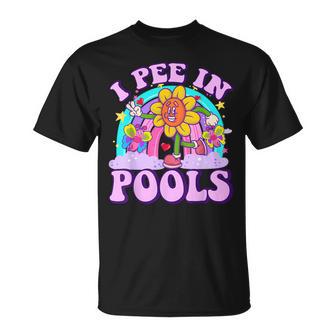 I Pee In Pools Lustig Peinlich Dirty Erwachsene Humor Frauen T-Shirt - Geschenkecke