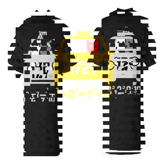 Penredpen タクシーキャット、ラマヌジャンタクシータクシー番号 1729 Tシャツ - Kawaiitshirt