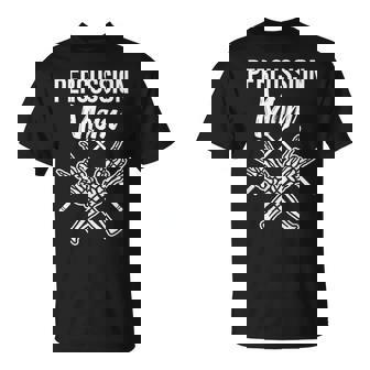 Percussion Mom Drummer Mom Instrument Marching Band Mother T-Shirt - Thegiftio