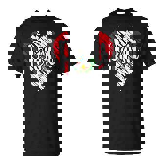 Perú Para Hombre Bandera Peruana De Corazón Para Camiseta unisex - Regaloses