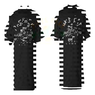 Pikes Peak Colorado Rocky Mountains Bear Nature Vintage T-Shirt - Thegiftio