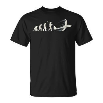 Piloto De Planeador Evolución Del Planeador Térmico Camiseta unisex - Regaloses