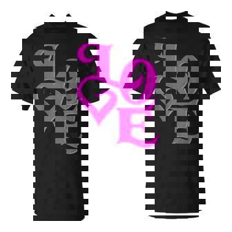 Pink Love ピンクカラーグラフィック Tシャツ - Kawaiitshirt