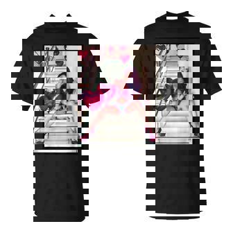 Pinup Girls 「バルーン付きセクシー赤毛ピンナップ1」 Tシャツ - Kawaiitshirt