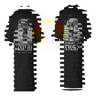 Pitbull Dad Dog Lover カラフル アーティスティック ピットブルのオーナー。 Tシャツ - Kawaiitshirt