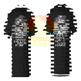 Pittie Mama Pitbull Dog Mom Vintage T-Shirt | Mazezy