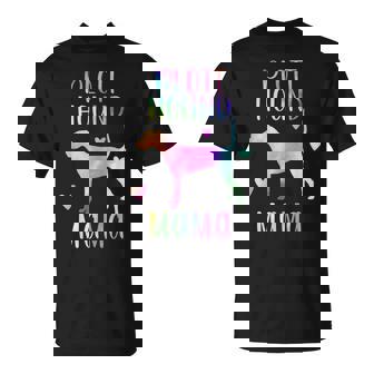 Plott Hound Mama Plott Hound Mom Rainbow Watercolor T-Shirt - Monsterry