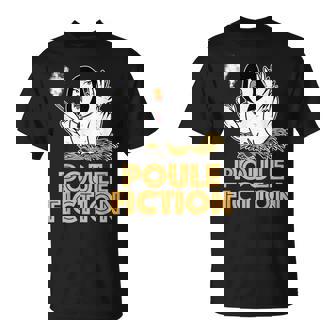 Poule Fiction Film Culte Humour Poulet Jardin Eleveur T-Shirt - Cadeauxyz