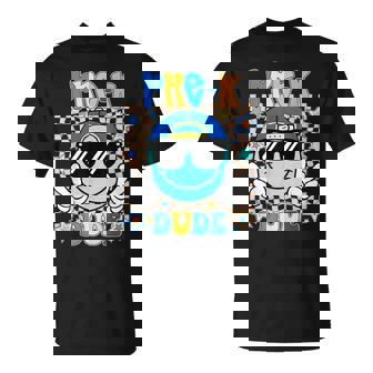 Pre-K Dude Smile Face First Day Of Back To School Boys T-Shirt | Mazezy